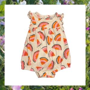 OLD NAVY Baby Outfit - Cream Color with Watermelon Print.
